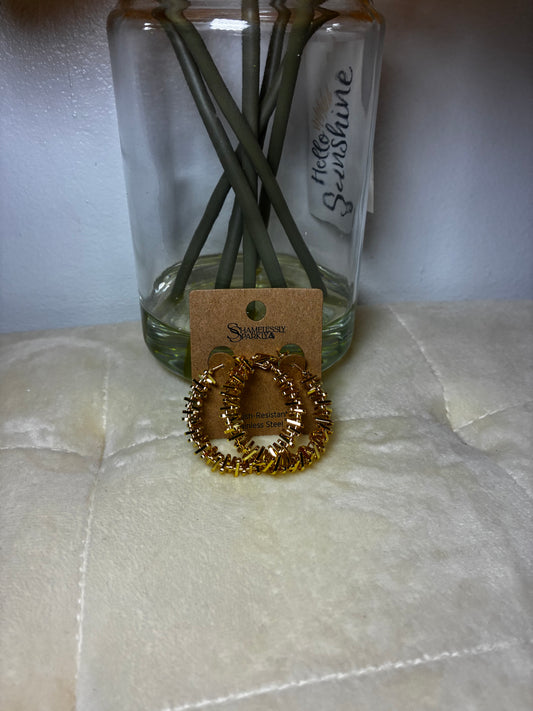 Bestie Gold Hoops