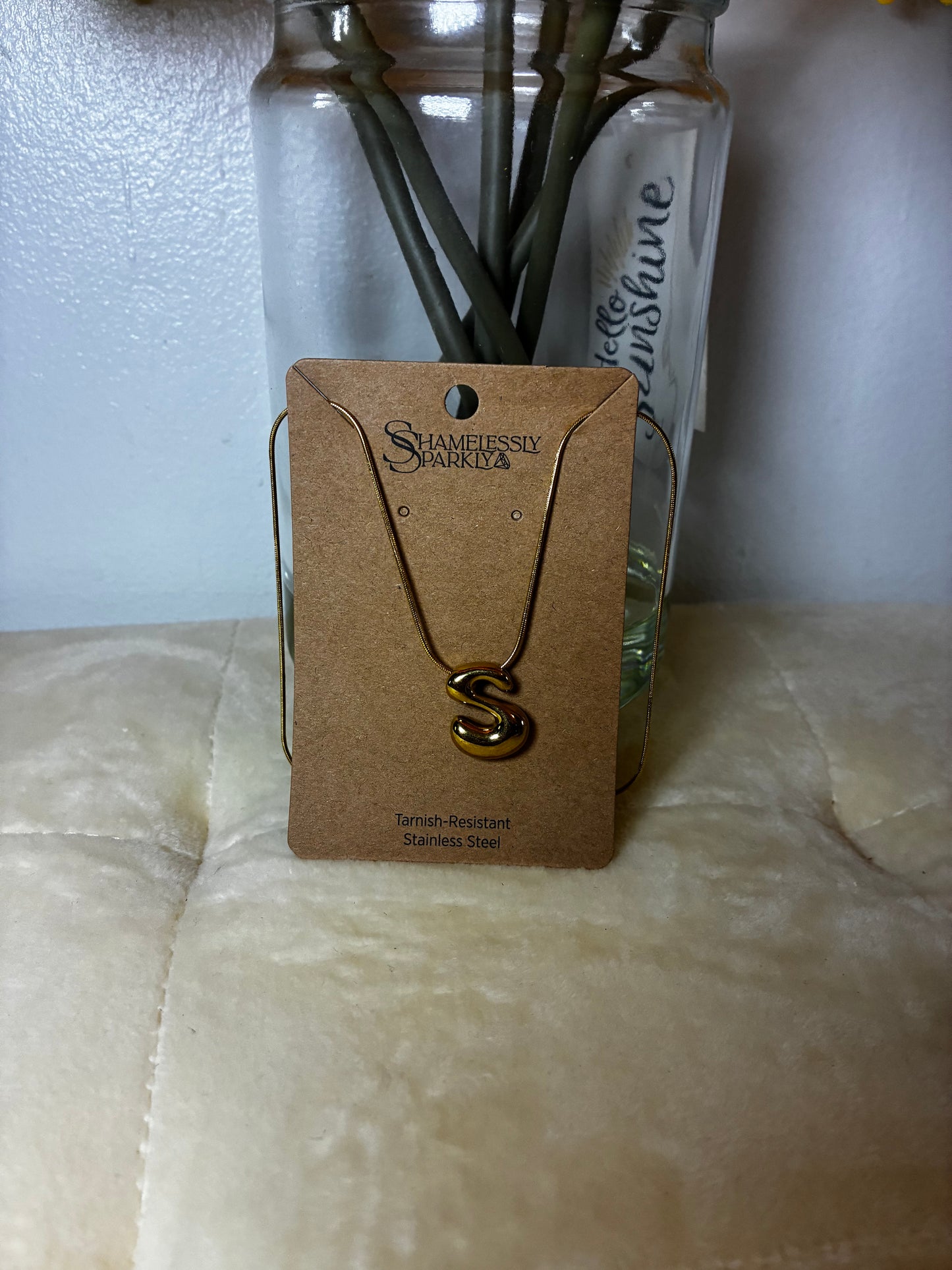 Fancy Initial Necklace