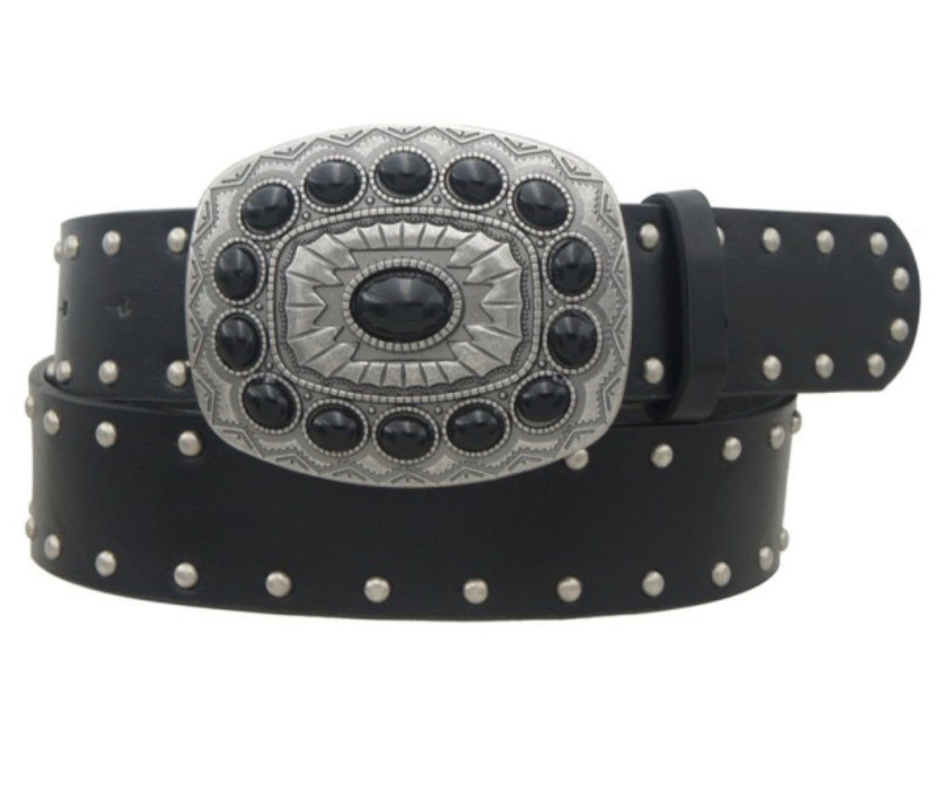 Rectangle Strap Belt (Black)