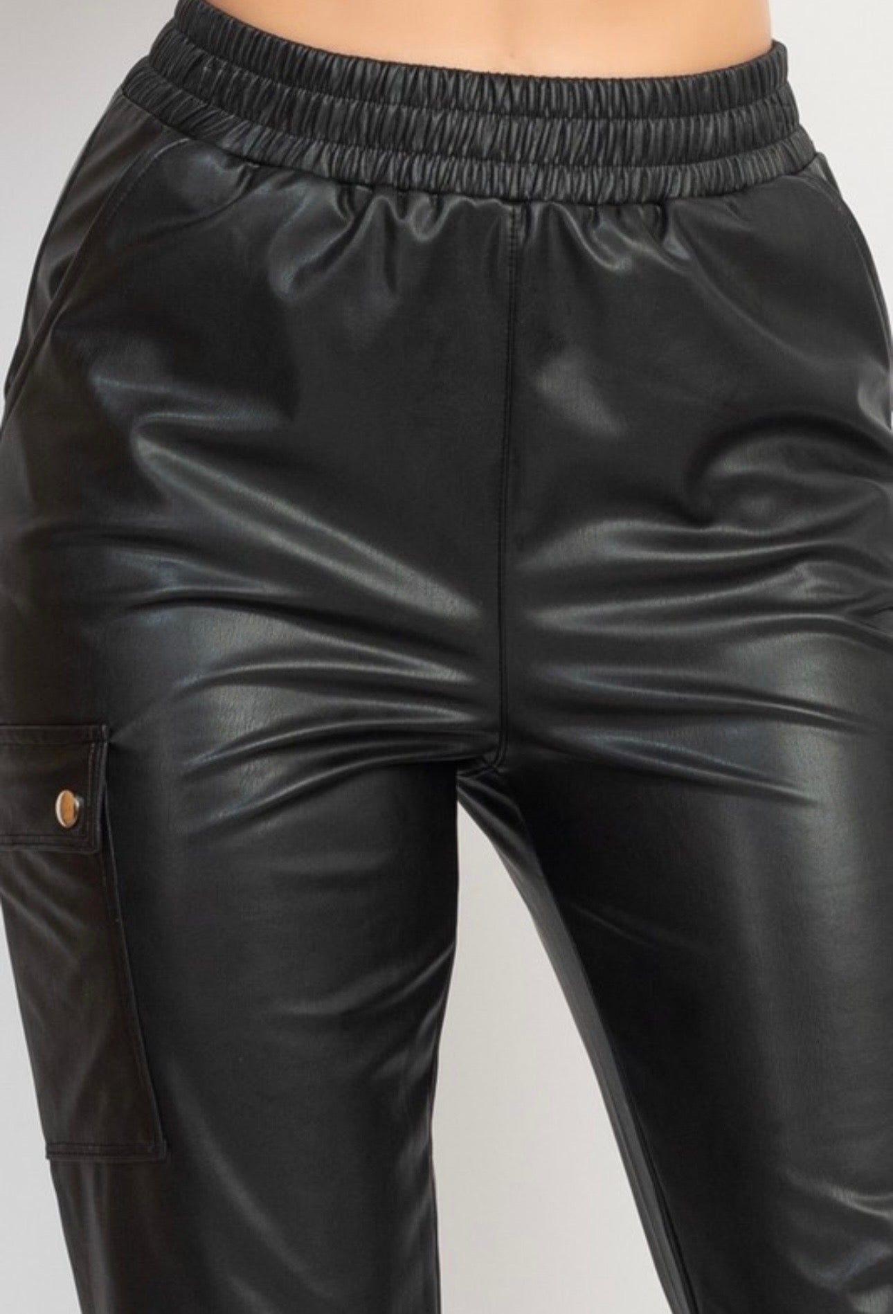 Patrica Leather Jogger Pants