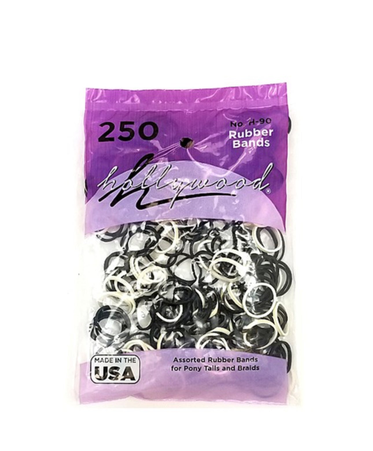 Black White Rubber Band