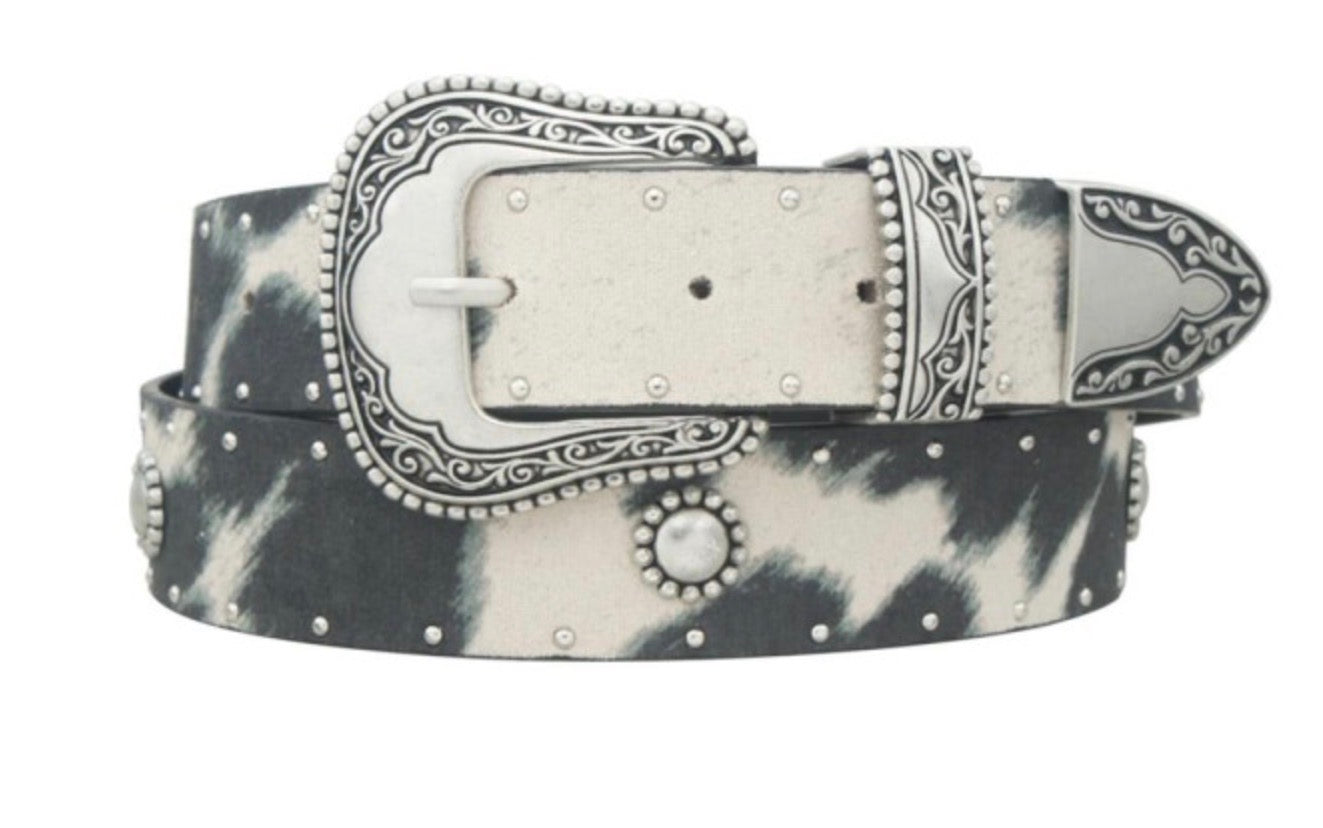 Micro Suede Western Belt (Black)