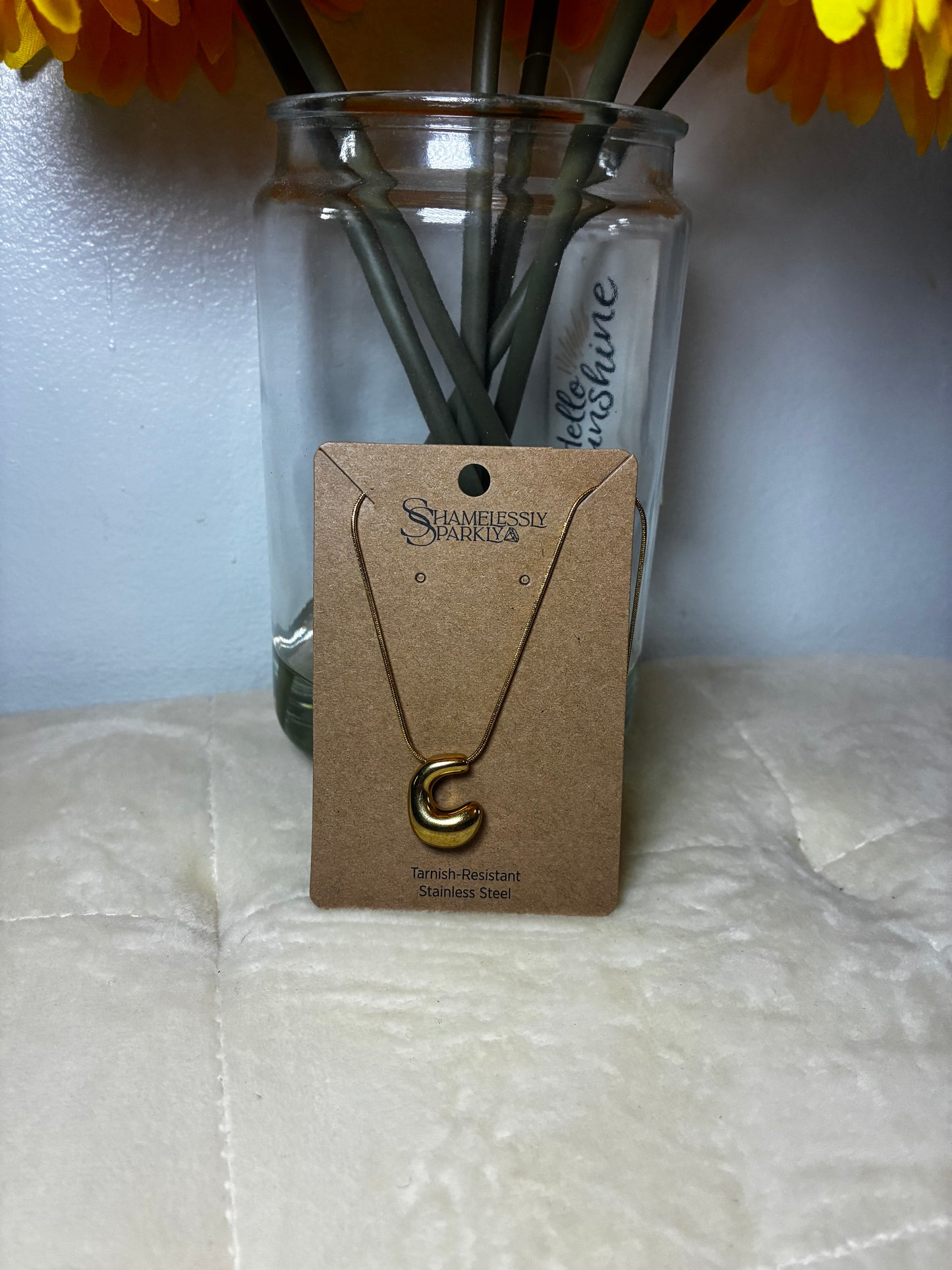 Fancy Initial Necklace