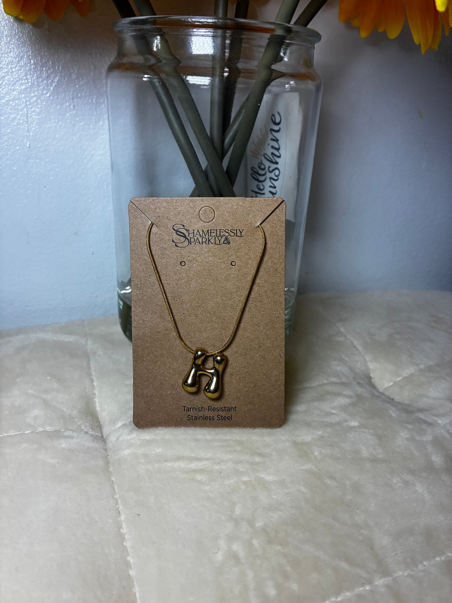 Fancy Initial Necklace