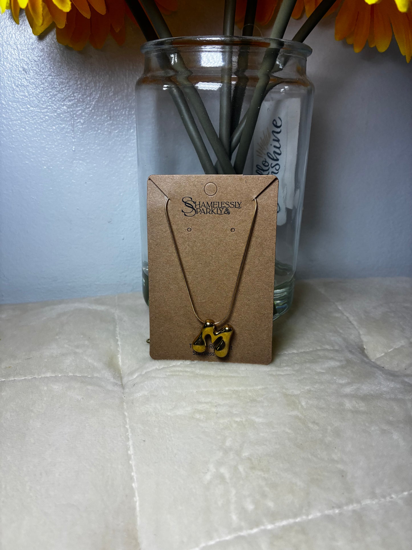 Fancy Initial Necklace