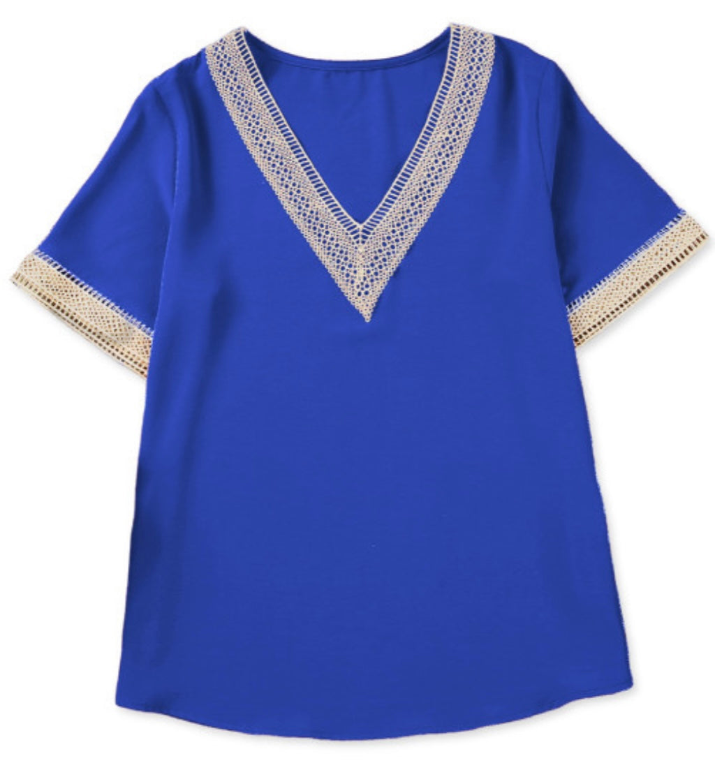 Royal Blue Blouse