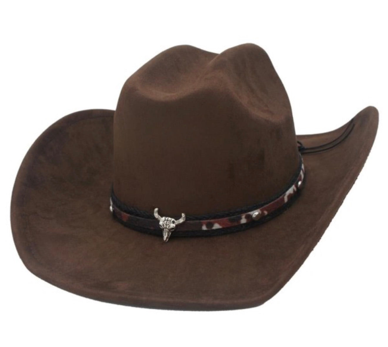 Longhorn Cowgirl Hat (Brown)