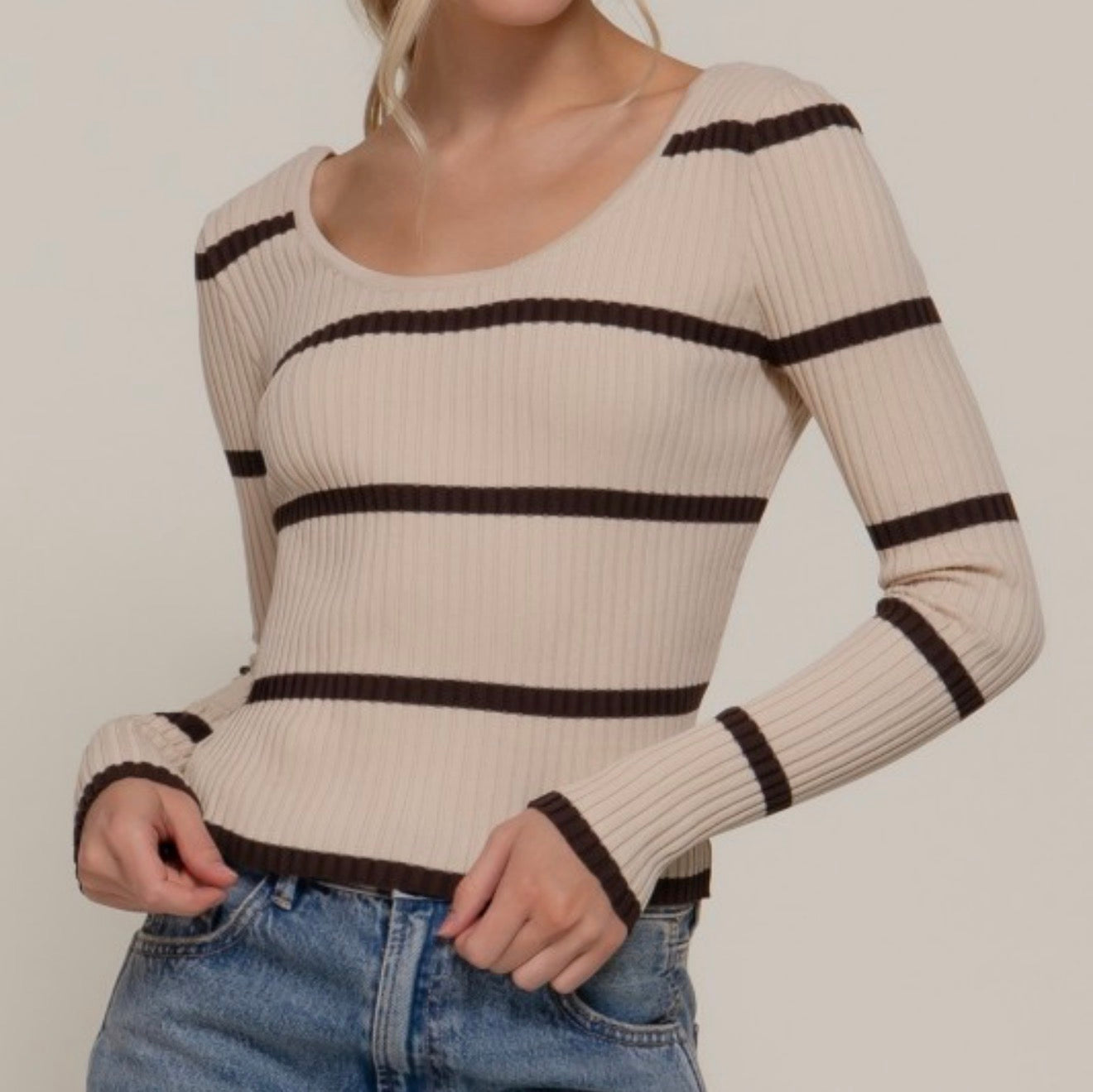 Striped Sweater Top