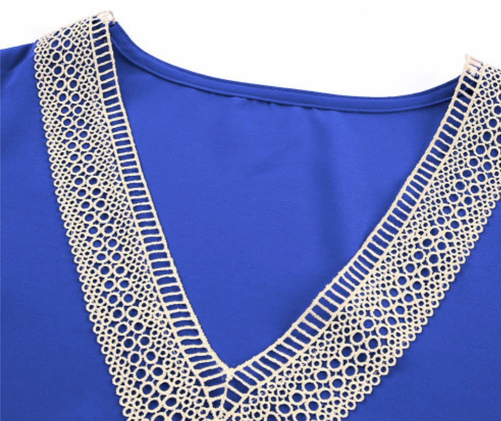 Royal Blue Blouse