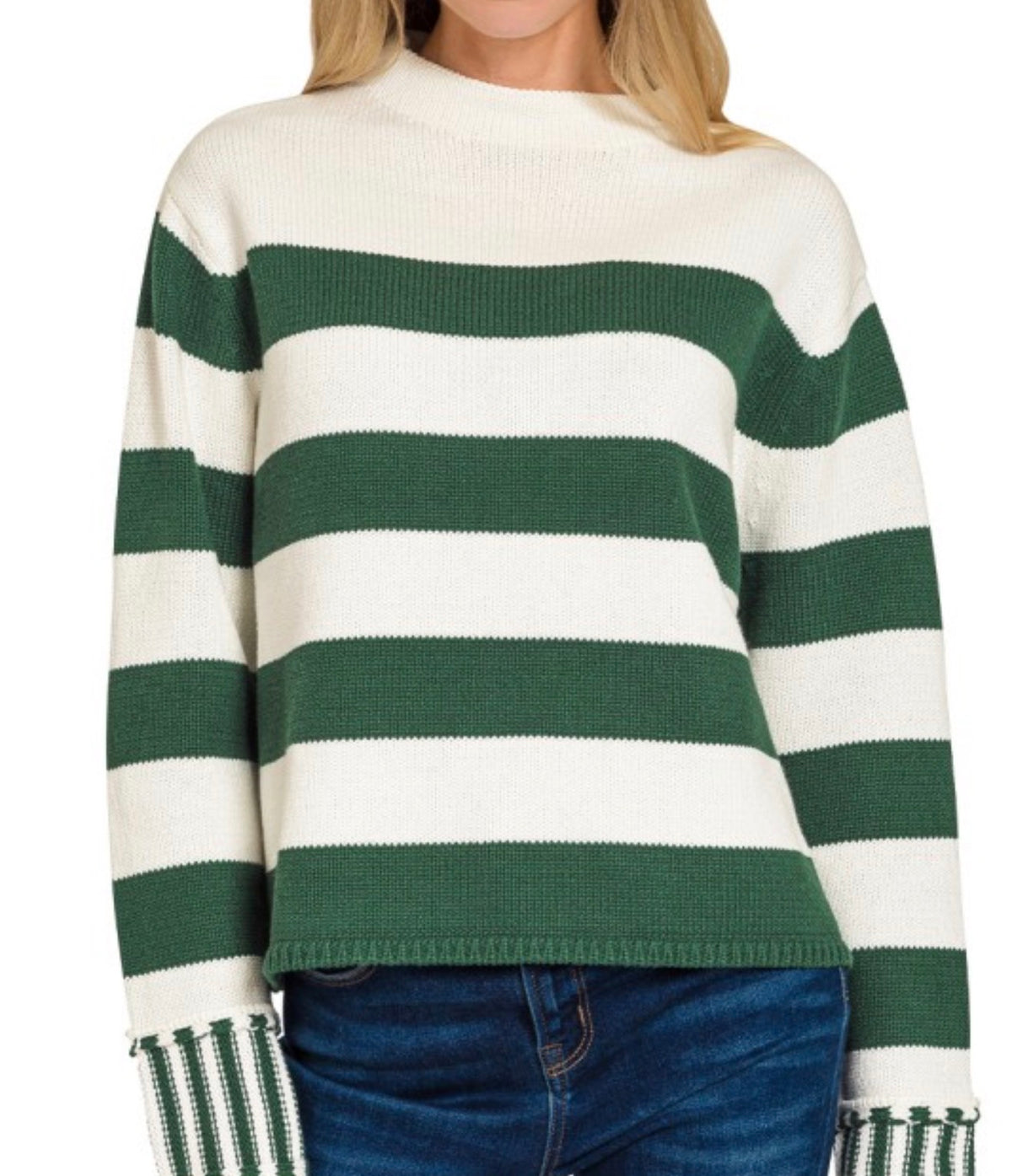 Striped Sweater (Green)