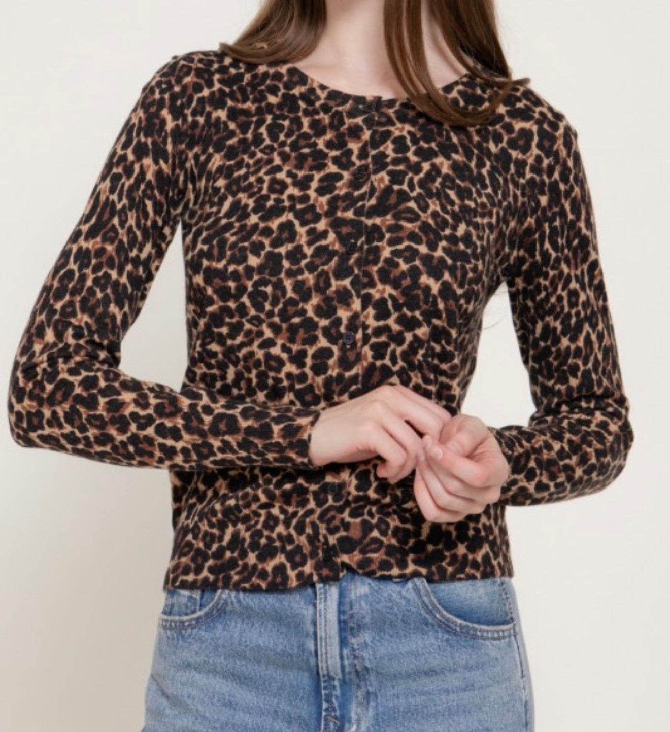 Leopard Sweater Cardigan