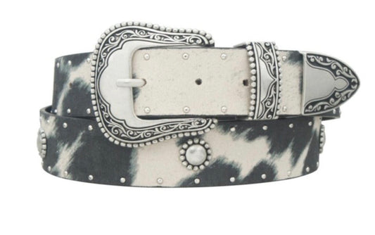 Micro Suede Western Belt (Black)