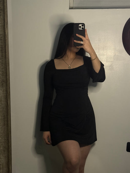 Rosy Bell Sleeve Dress