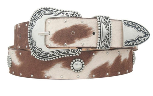 Micro Suede Western Belt (Brown)