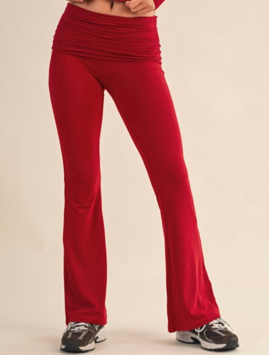 La Cherry Fold Over Leggings 🍒