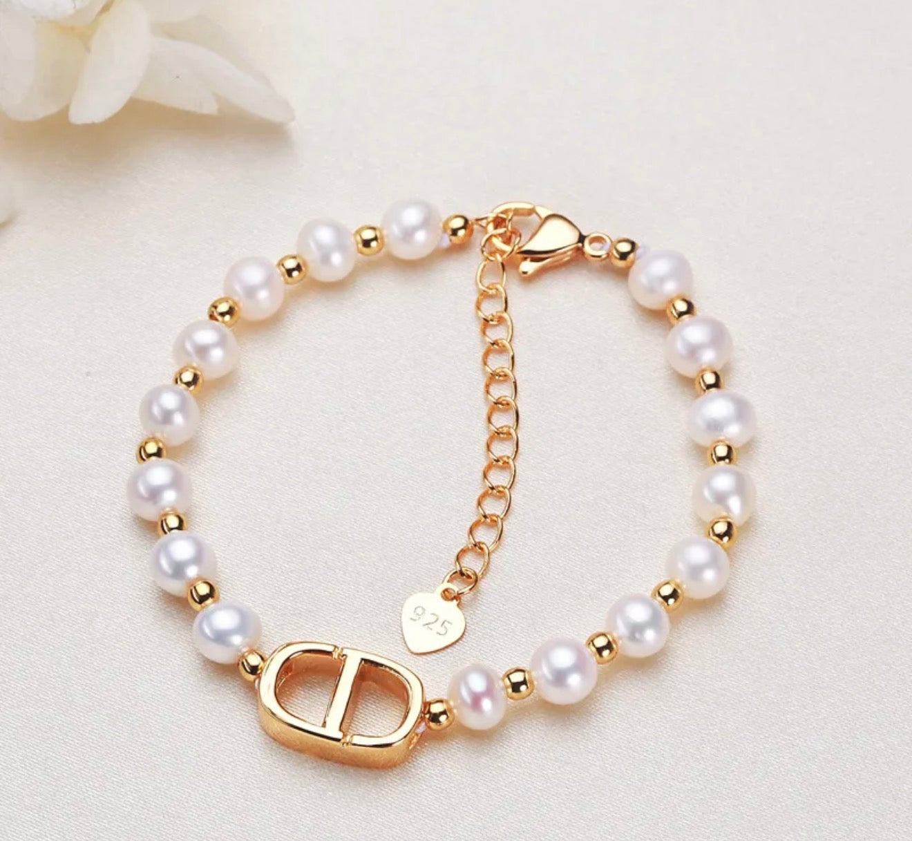 Pearl CD Bracelet