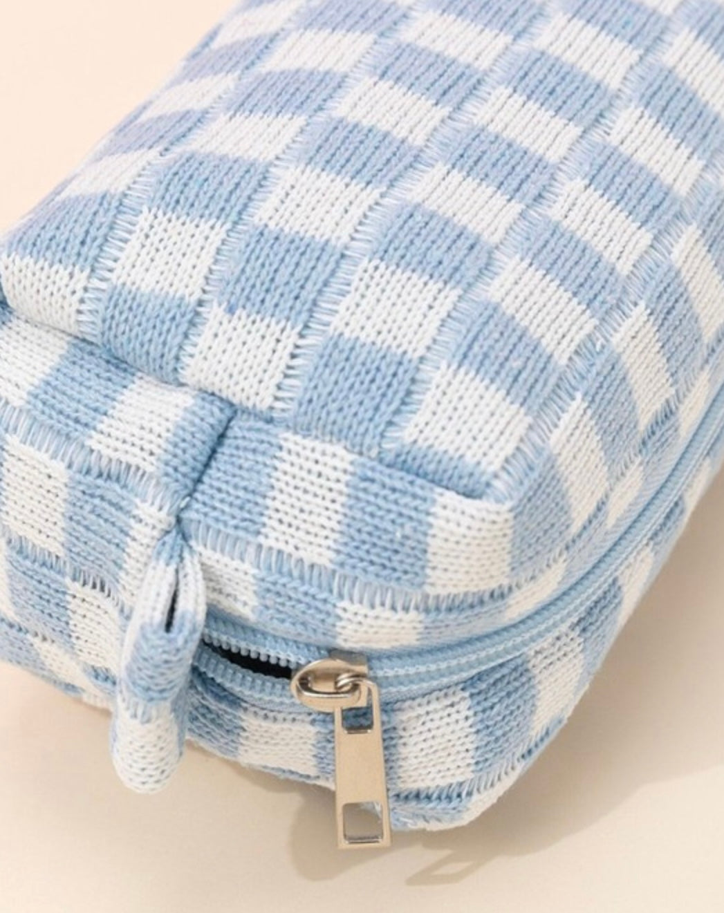 Checkers Makeup Bag