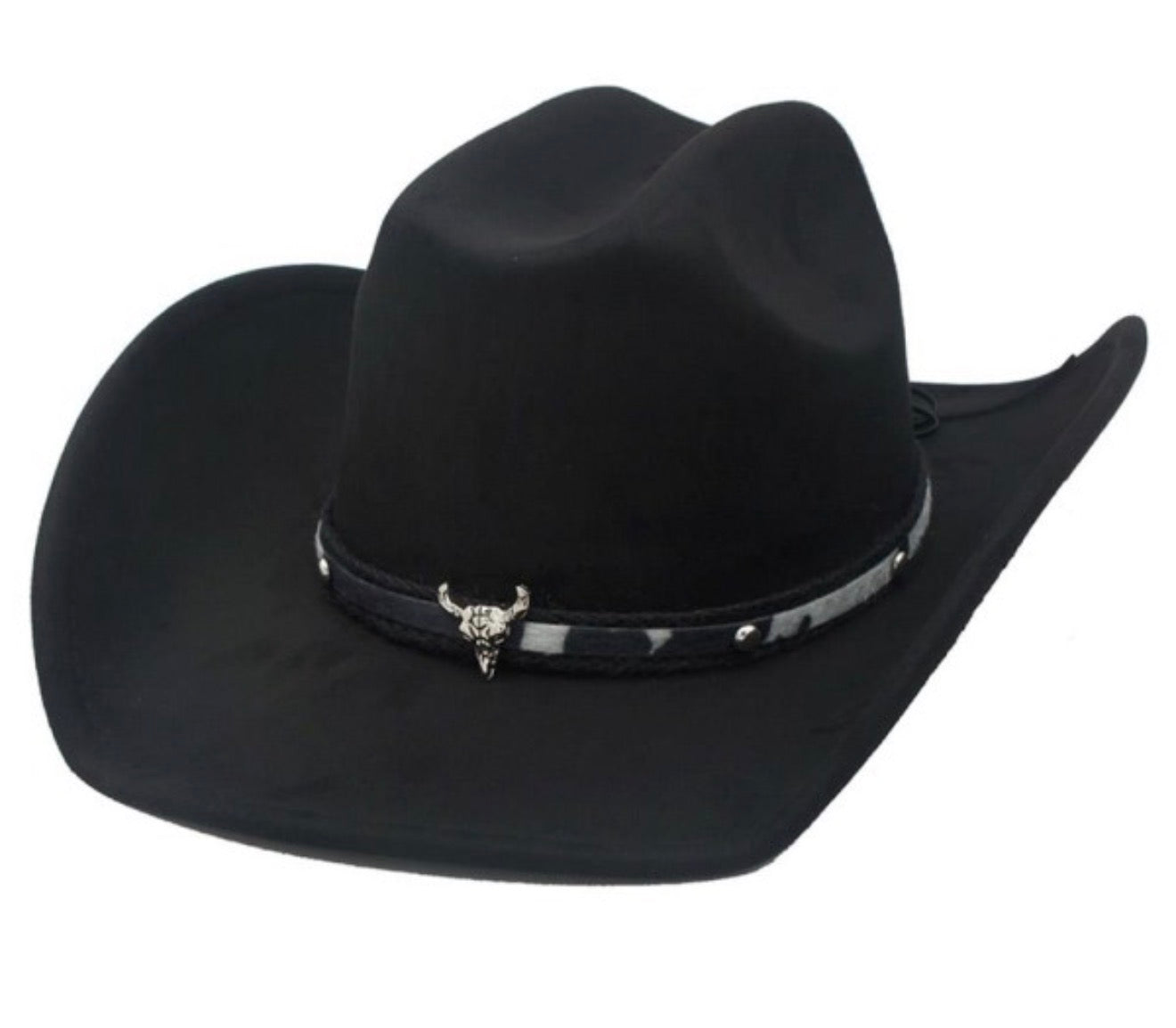 Longhorn Cowgirl Hat (Black)