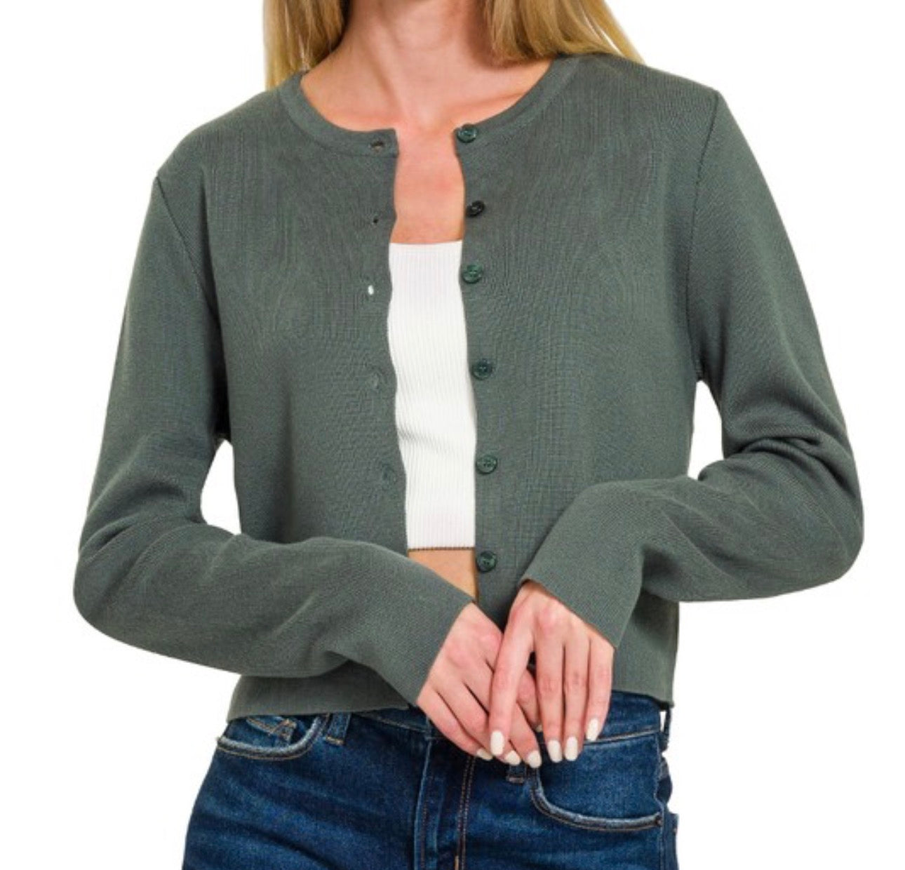 Mayee Cardigan (Ash Jade)