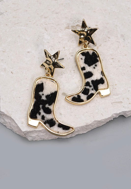 Boot Star Earrings