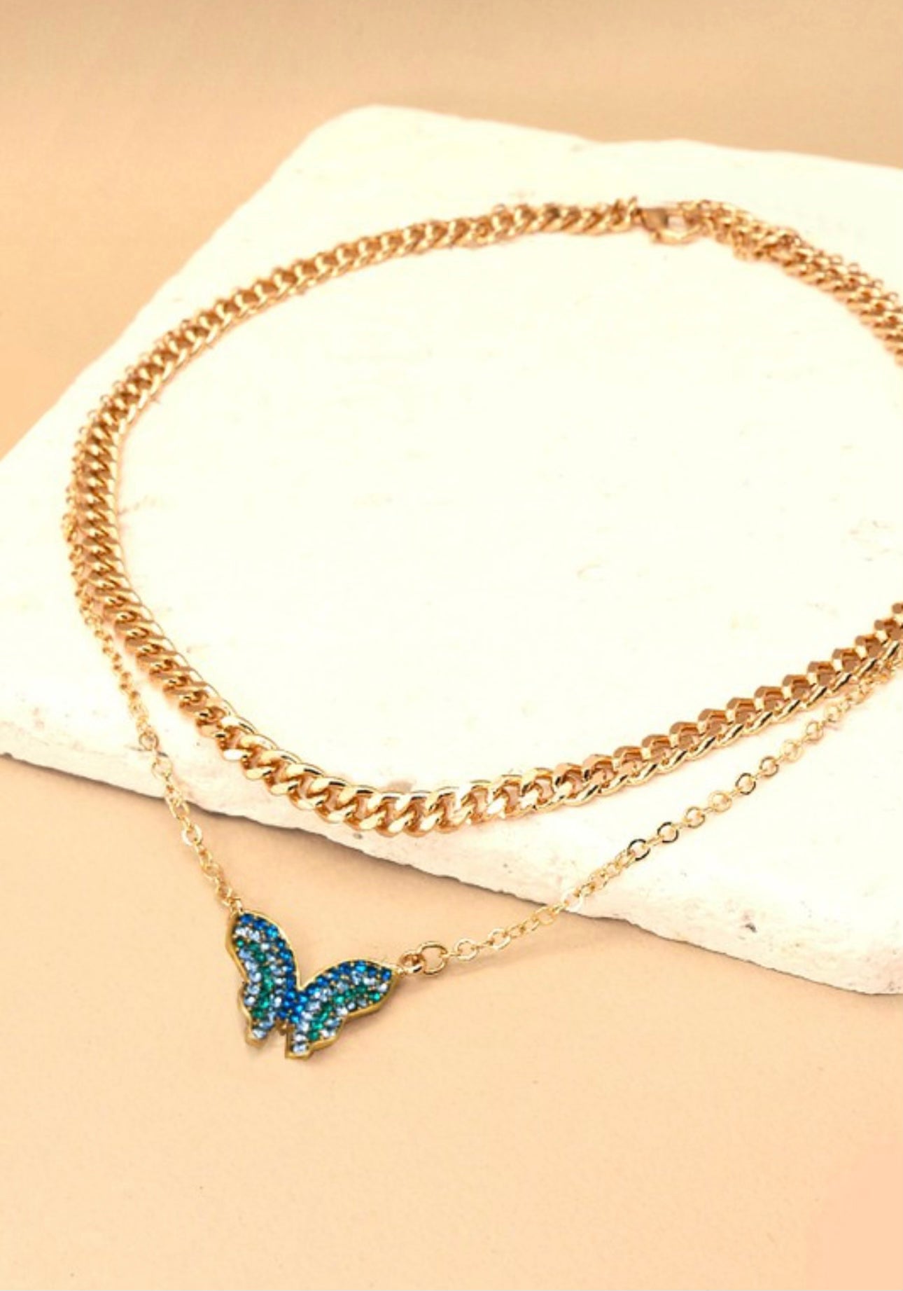 Butterfly Double Necklace