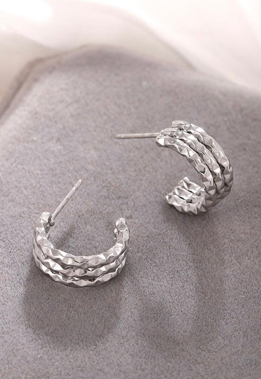 18K Stainless Steel Waterproof Hoops