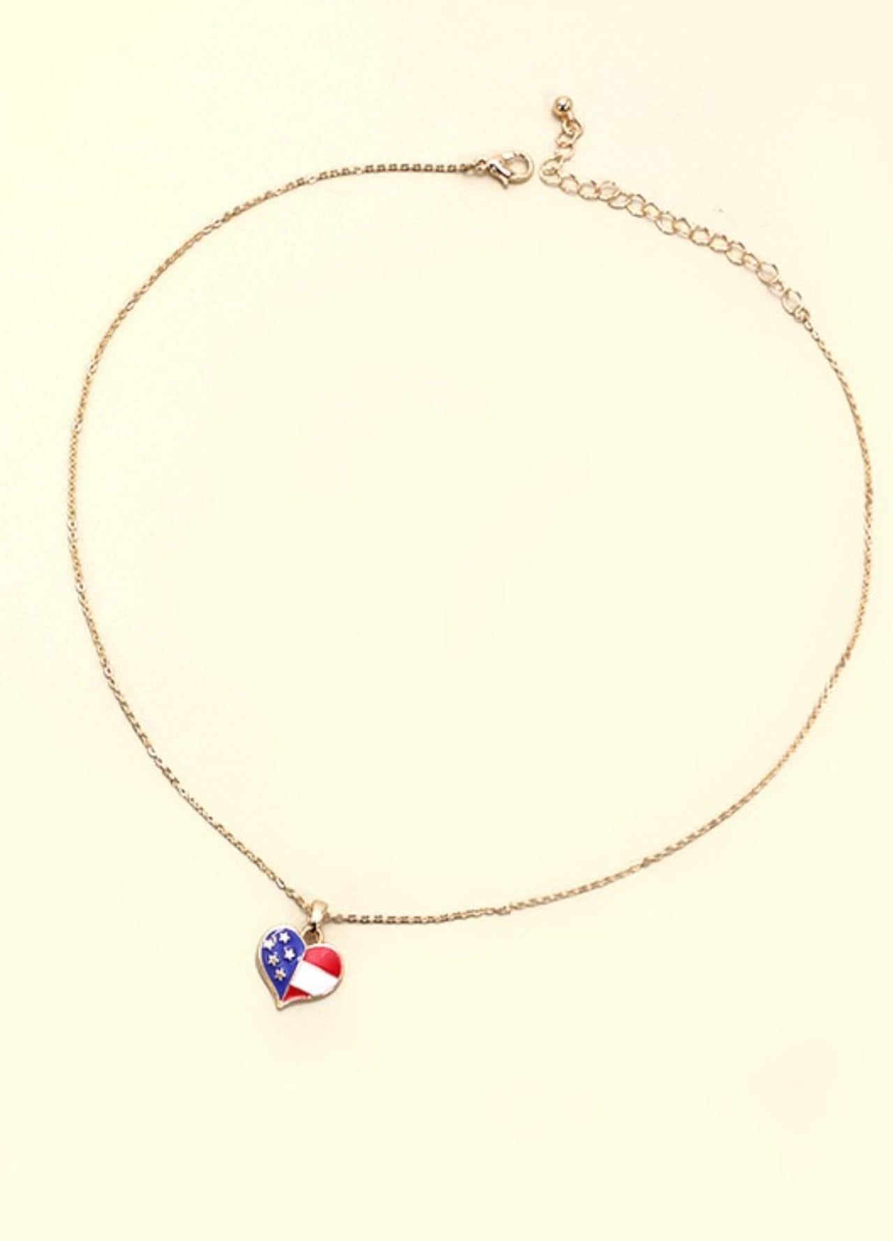 Flag Heart Necklace