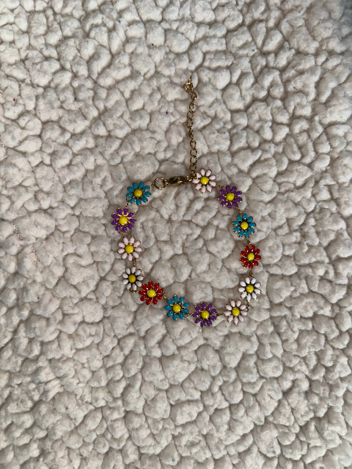 Multi Color Flower Bracelet