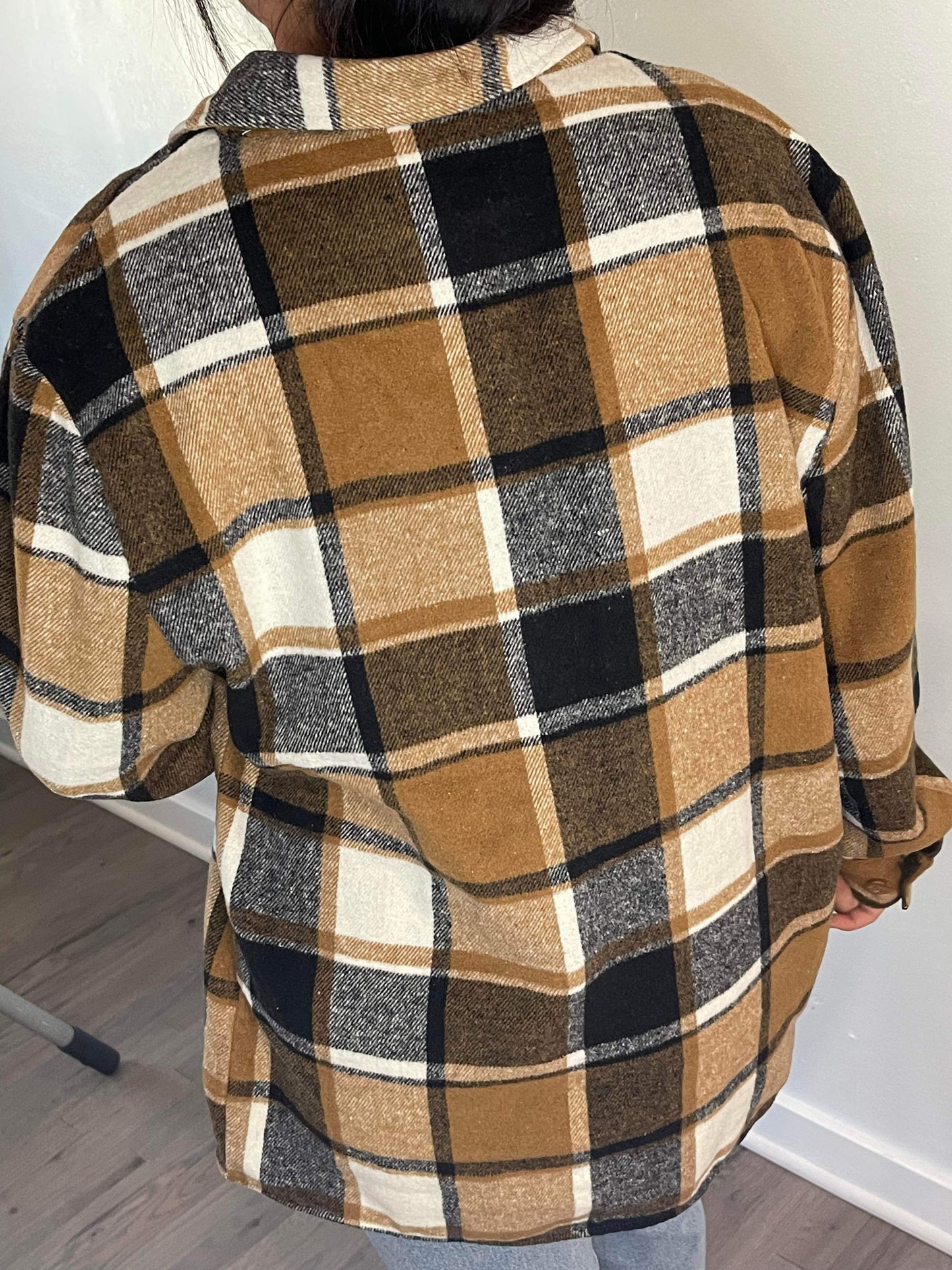 Almond Boyfriend Flannel