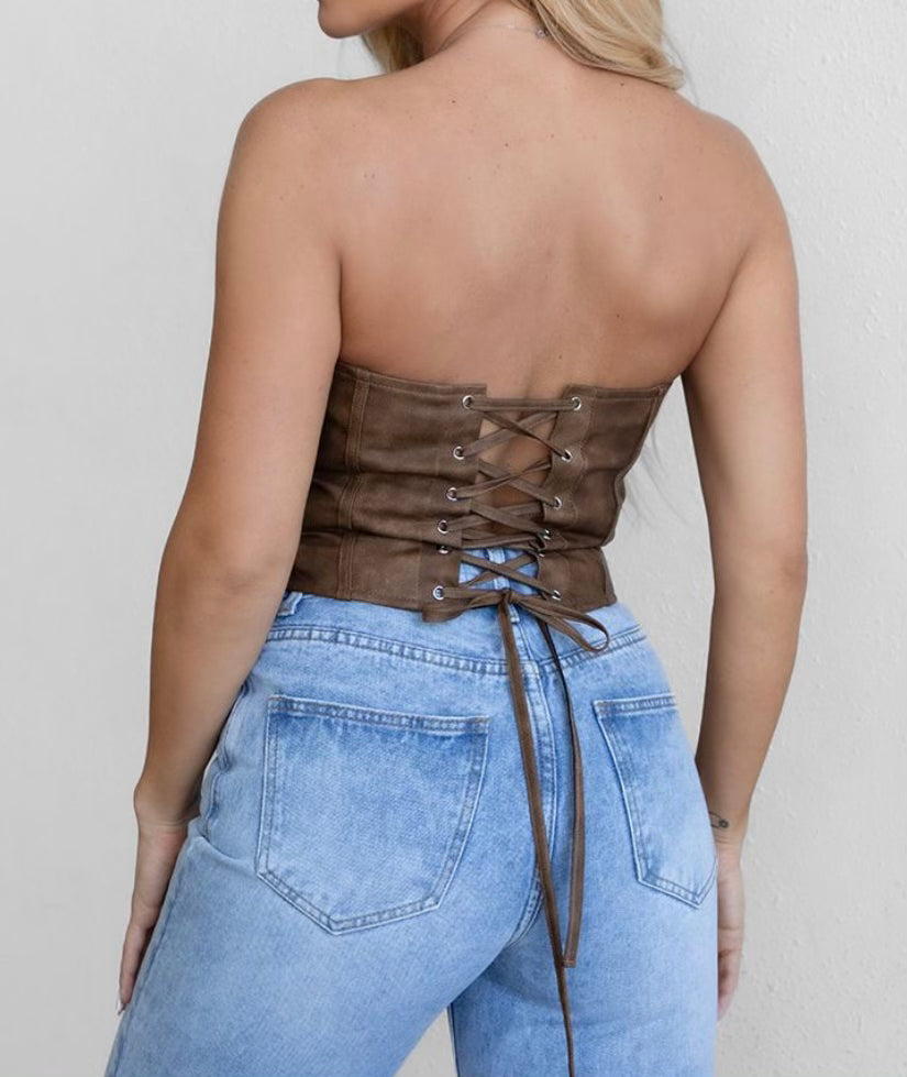 Western Leather Corset