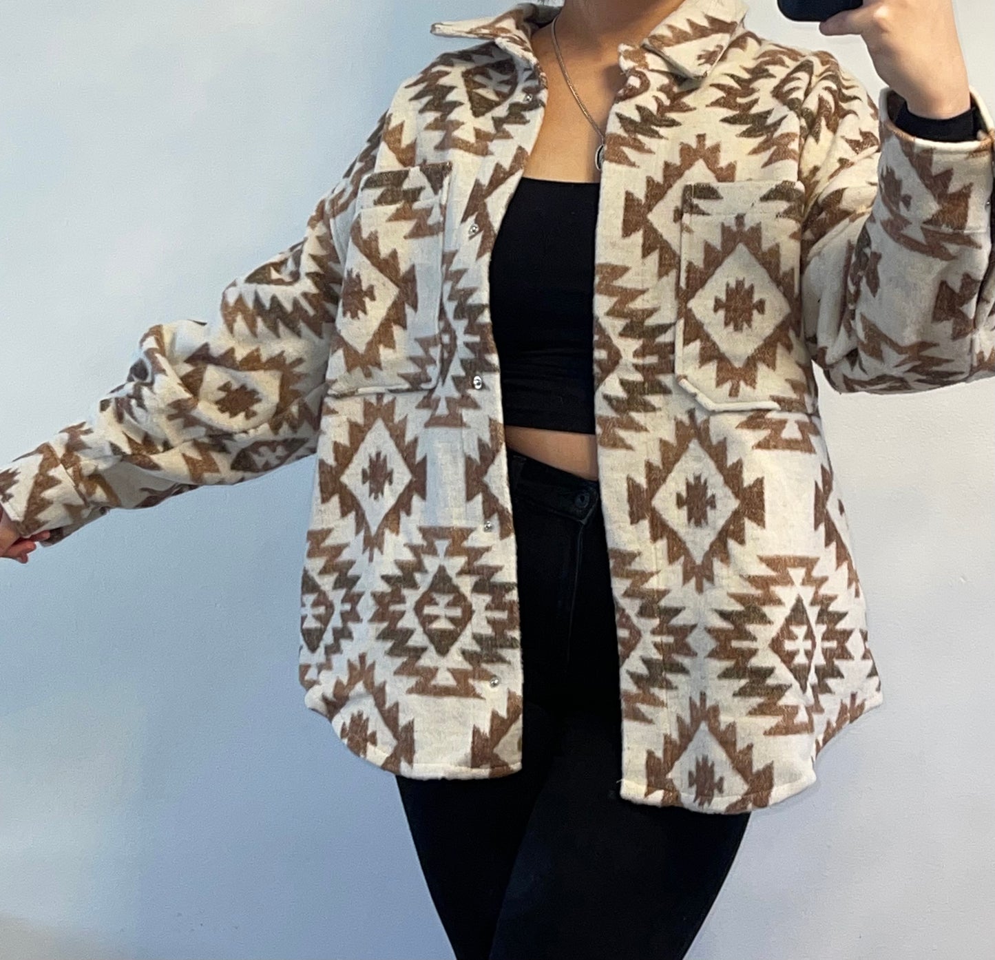 Brown Western Aztec Jacket