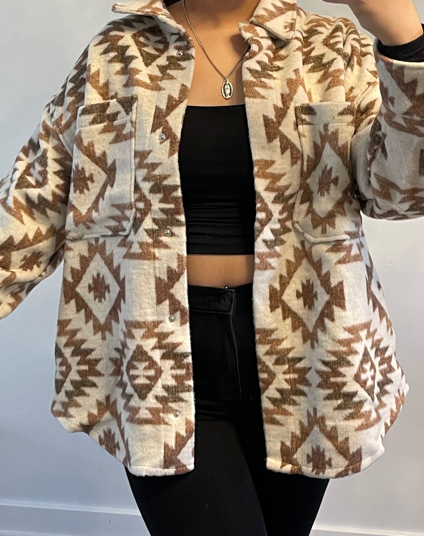 Brown Western Aztec Jacket