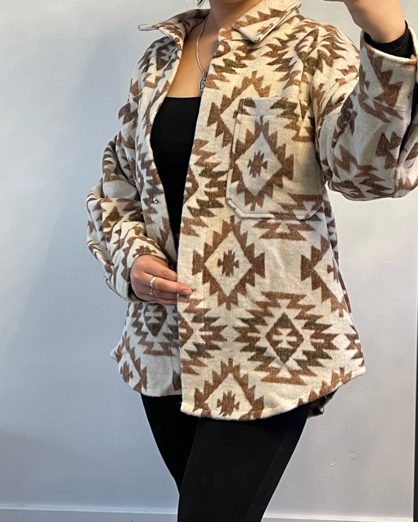 Brown Western Aztec Jacket