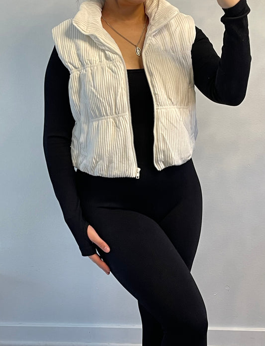 Jenna Ivory Puffer Vest